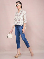 Crimsoune Club Ladies Western Jeans Blue