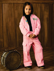 Vitamins Girls Pajama Vtm22-11287 Neon Pink