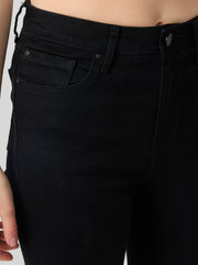 SPYKAR LADIES WESTERN JEANS WDELI2BE017 JET BLACK