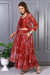 W Ladies Western Kurti 3Pcs Set Ws12973 125852
