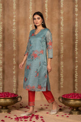 W Ladies Western Kurti 3Pcs Set Ws13196 126447