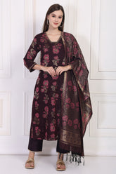 W Ladies Western W Kurti 3Pcs Set Ws13235 314326