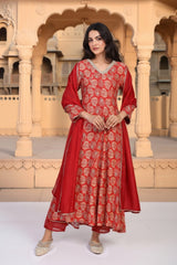 W Ladies Western Kurti 3Pcs Set Ws13287 126636