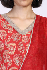 W Ladies Western Kurti 3Pcs Set Ws13287 126636