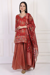 W Ladies Western W Kurti 3Pcs Set Ws13290 126813