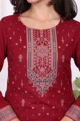 W Ladies Western W Kurti 3Pcs Set Ws13383 314582