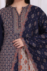W Ladies Western W Kurti 3Pcs Set Ws13384 314580
