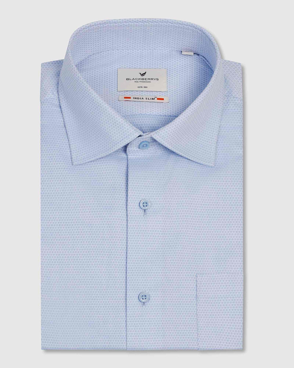 Blackberry Mens Formal Shirt F/S Bp-Bs-Do-Benet Blue - Goyalsons ShopMax