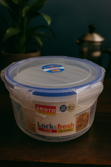 Aristo Lock & Fresh 110 Plastic Storage Container - 1300 ML,Transparent Clear, LARGE