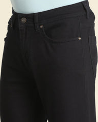 Blackberry Men Yonk Fit Skinny Stretchable Jeans in navy, size 34, displayed on a model.
