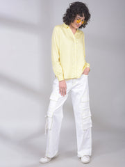 Yellow Vertical Striped Shirt