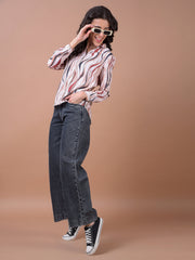 Crimsoune Club Ladies Western Jeans Fd3083 Grey - Goyalsons ShopMax