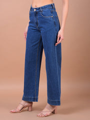 Crimsoune Club Ladies Western Jeans Fd3088 Blue - Goyalsons ShopMax
