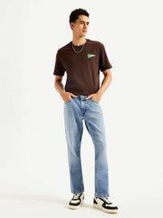 Men'S 541 Blue Athletic Tapered Fit Mid Rise Jeans