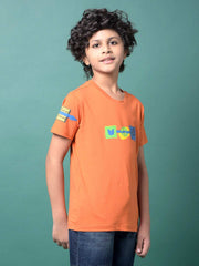 Crimsoune Club Boys T-Shirt Rust