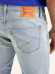 Men'S 511 Light Blue Slim Fit Mid Rise Jeans