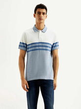 Men'S Striped Slim Fit Polo T-Shirt