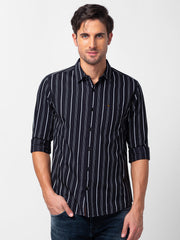 Spykar Mens Casual Shirt F/S Mshst1Bc181 Black