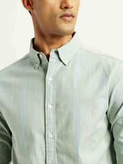 Men'S Striped Slim Fit Shirt