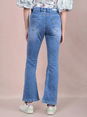 Crimsoune Club Ladies Western Jeans Blue