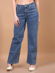 Crimsoune Club Ladies Western Jeans Dark Blue