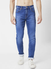 Spykar Mens Jeans Mdro2Bc004 Mid Blue