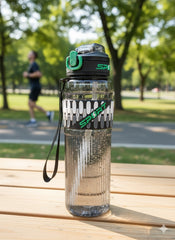 Sport 1000Ml Leak-Proof Water Bottle With Straw & Lock Lid – Bpa Free Gym, Travel, And Outdoor Bottle