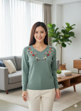 Lyte Club Ladies Western Top F/S O9748-2105 Aqua