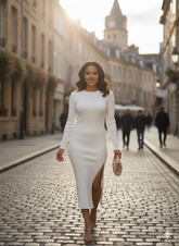 Lyte Club Ladies Western Midi O1356-10155 White