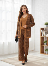 Lyte Club Ladies Western W Cord Set O1356-9017 Brown