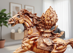 Dynamic Running Horse Statue
