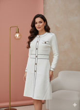 Lyte Club Ladies Western Midi O1356-5303 White