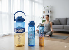Sport Gradient Blue Water Bottle Set – 2000Ml, 800Ml & 500Ml Leak-Proof Hydration Bottles