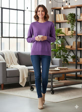 Lyte Club Ladies Western Top F/S O9748-2166 Purple