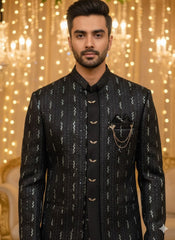 BLUE STAGE MENS COAT SUIT JODHPURI 3PCS SET 26239 BLUE