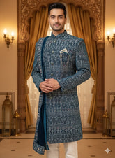 EDEN MENS INDO WESTERN INDO21574 R.GREEN