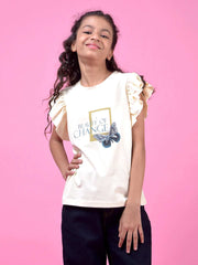 Crimsoune Club Girls T-Shirt Cream