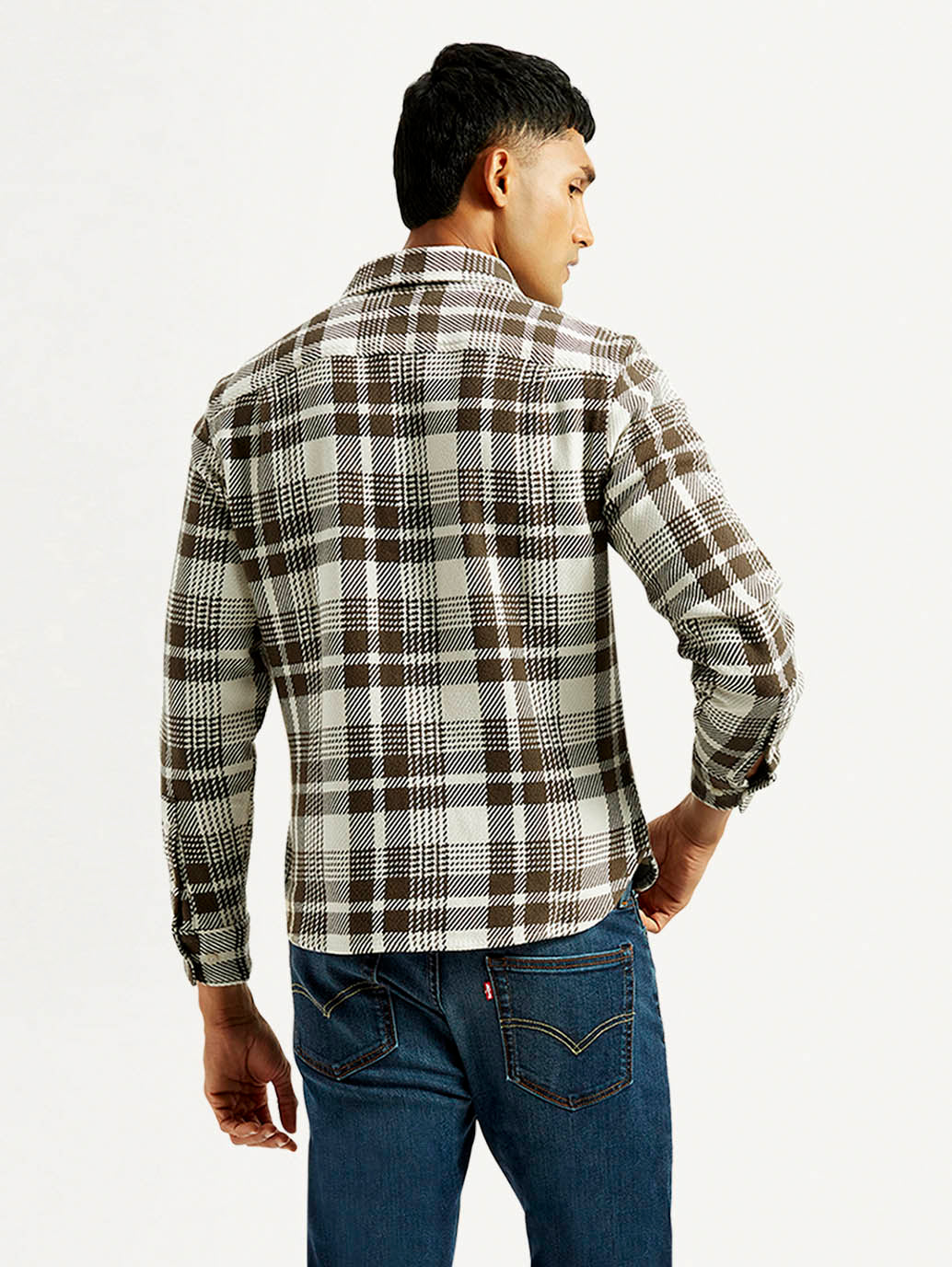 Men'S Plaid Relaxed Fit Shirt