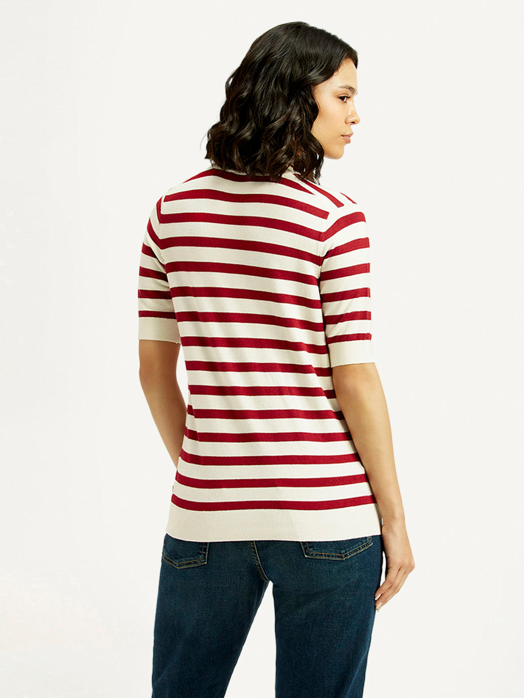 Women'S Striped Crew Neck T-Shirt