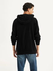 Men'S Solid Hooded Sweater