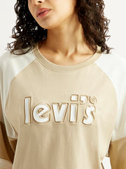 Women'S Brand Logo Relaxed Fit T-Shirt