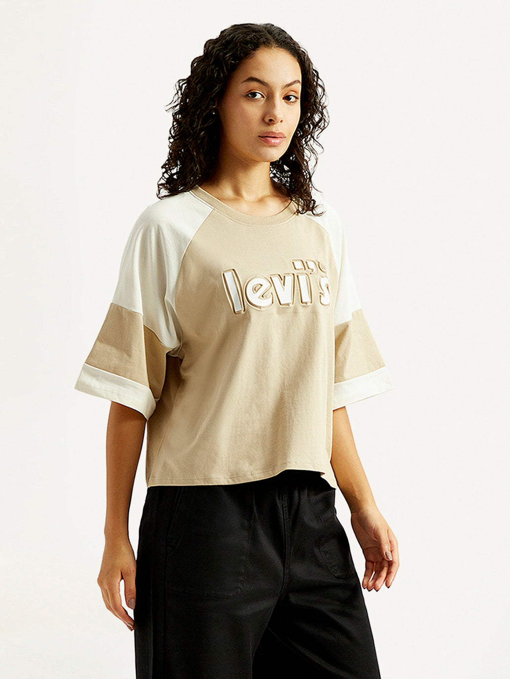 Women'S Brand Logo Relaxed Fit T-Shirt
