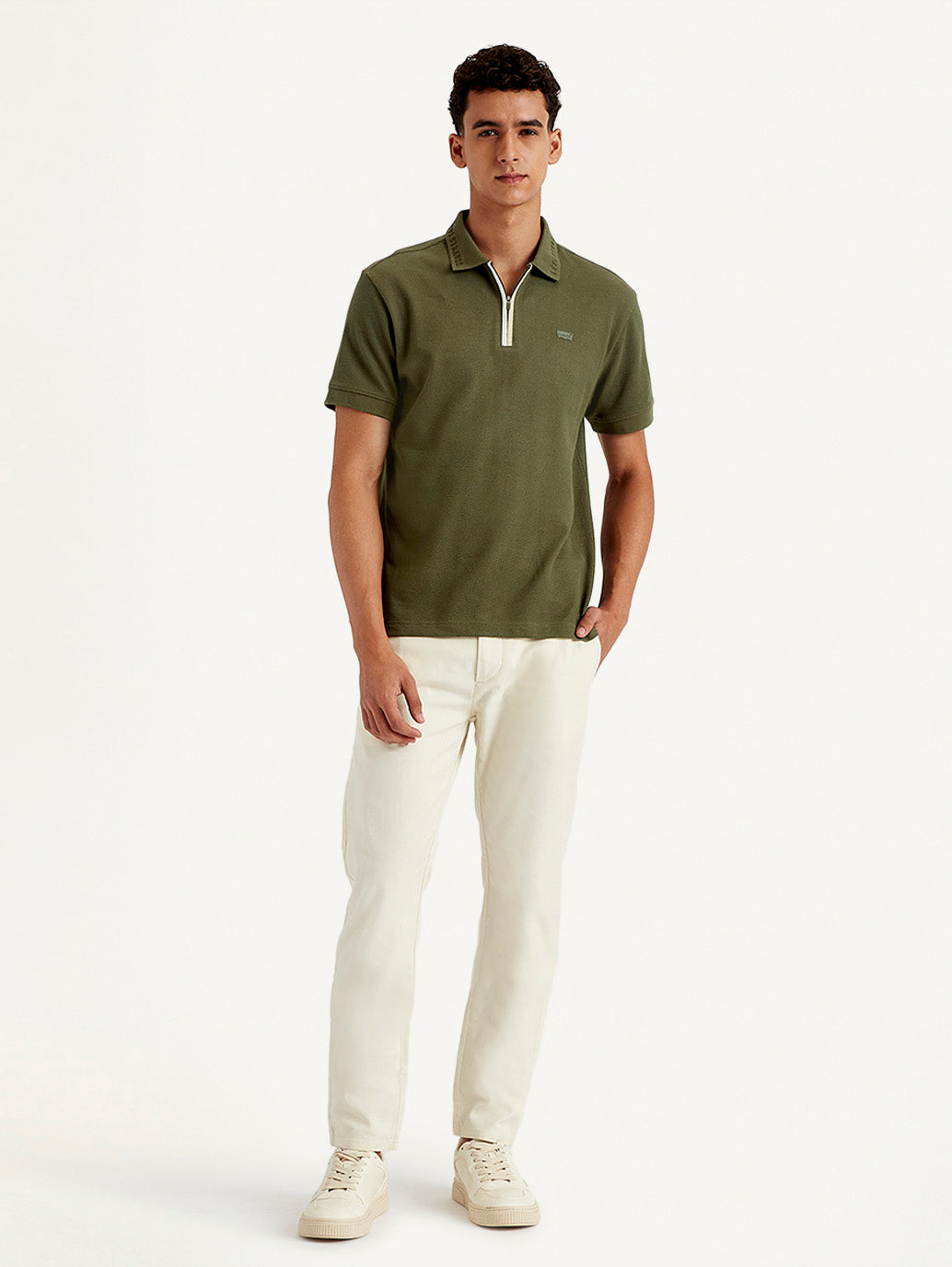 Men'S Solid Slim Fit Polo T-Shirt