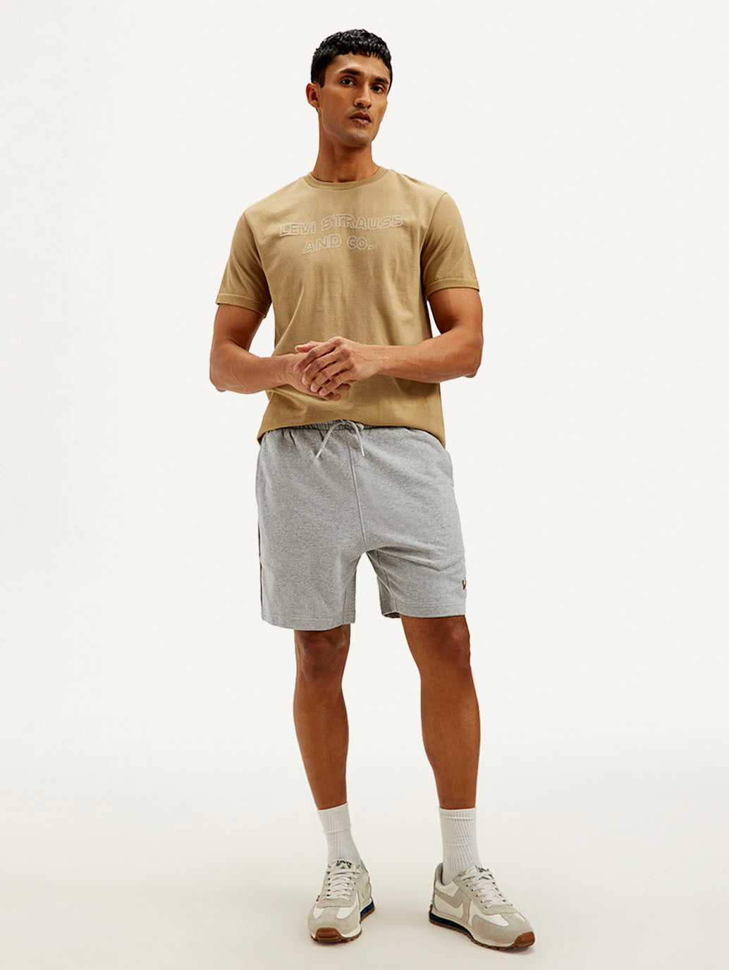 Men'S Grey Regular Fit Shorts