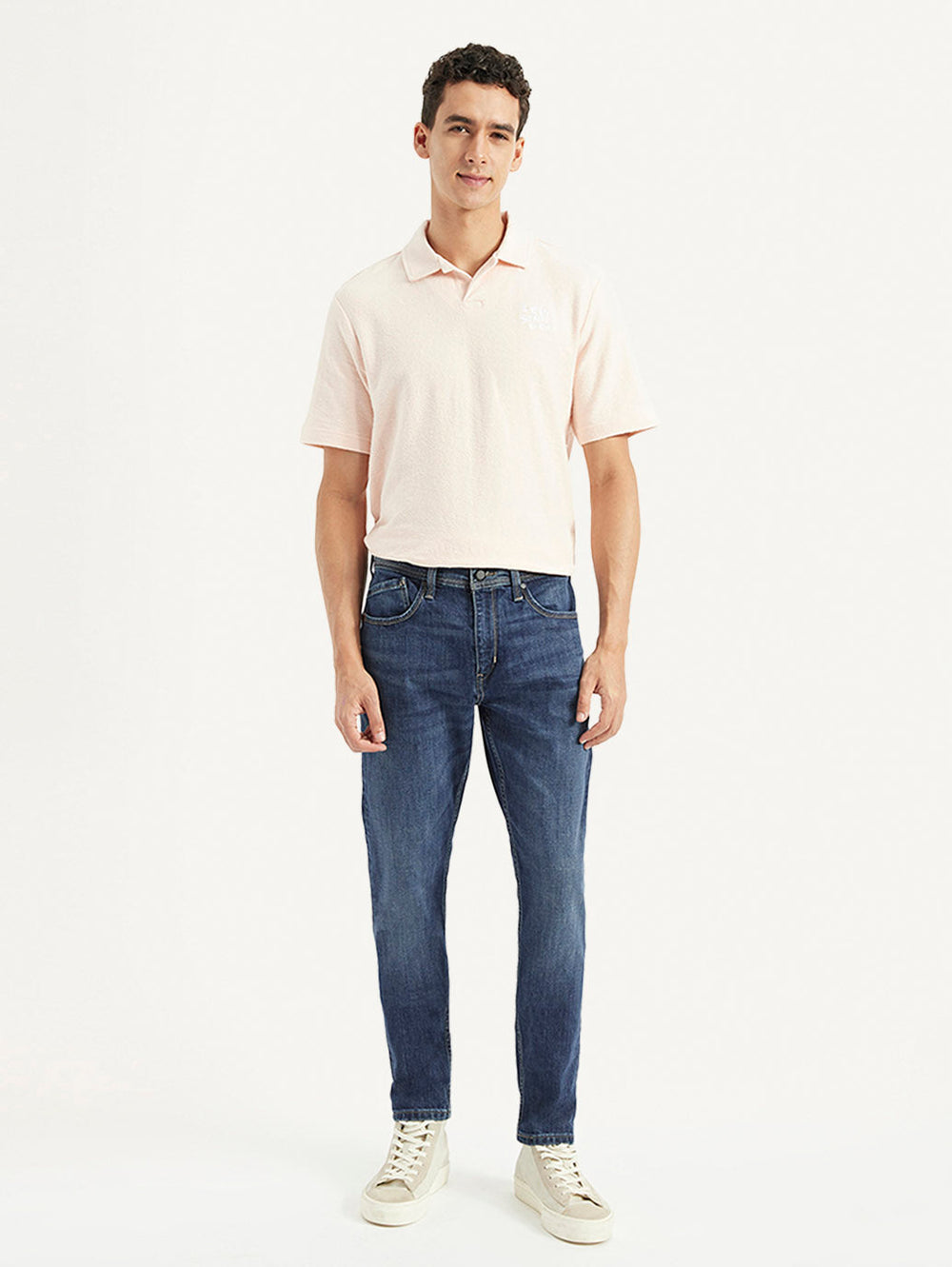 Levi's men's jeans 002IY-0000 in classic style, front view showing denim fabric and traditional fit