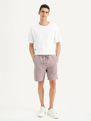 Men'S Mauve Regular Fit Shorts