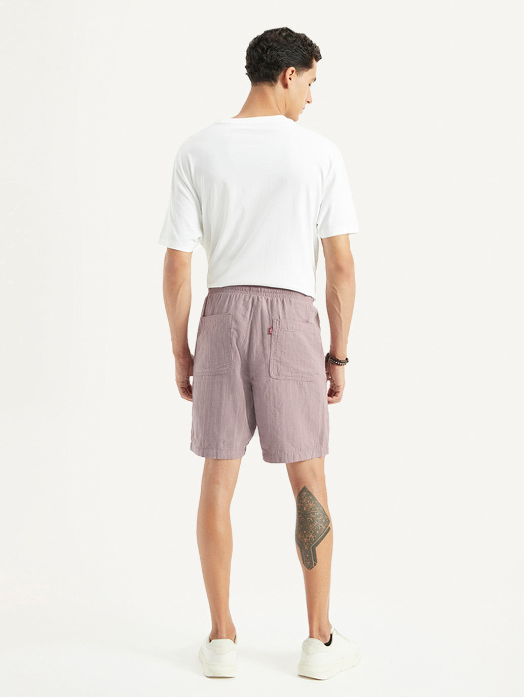 Men'S Mauve Regular Fit Shorts