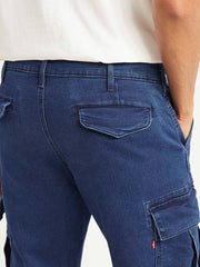 Men'S Tapered Dark Blue Utility Cargo Jogger - Goyalsons ShopMax