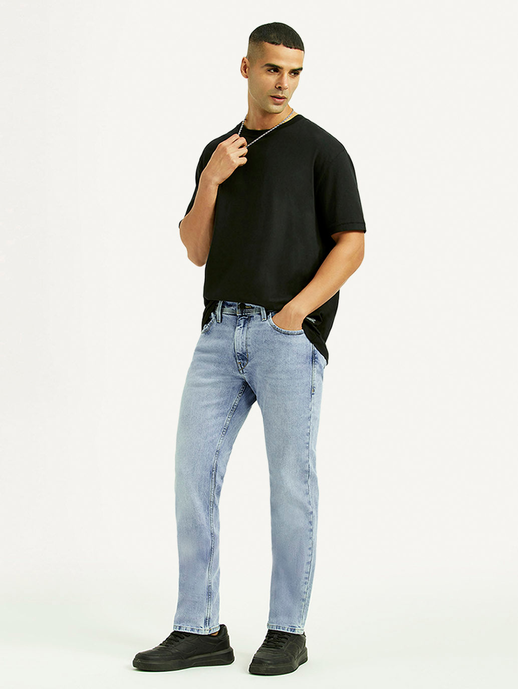 Men'S 511 Light Blue Slim Fit Mid Rise Jeans - Goyalsons ShopMax