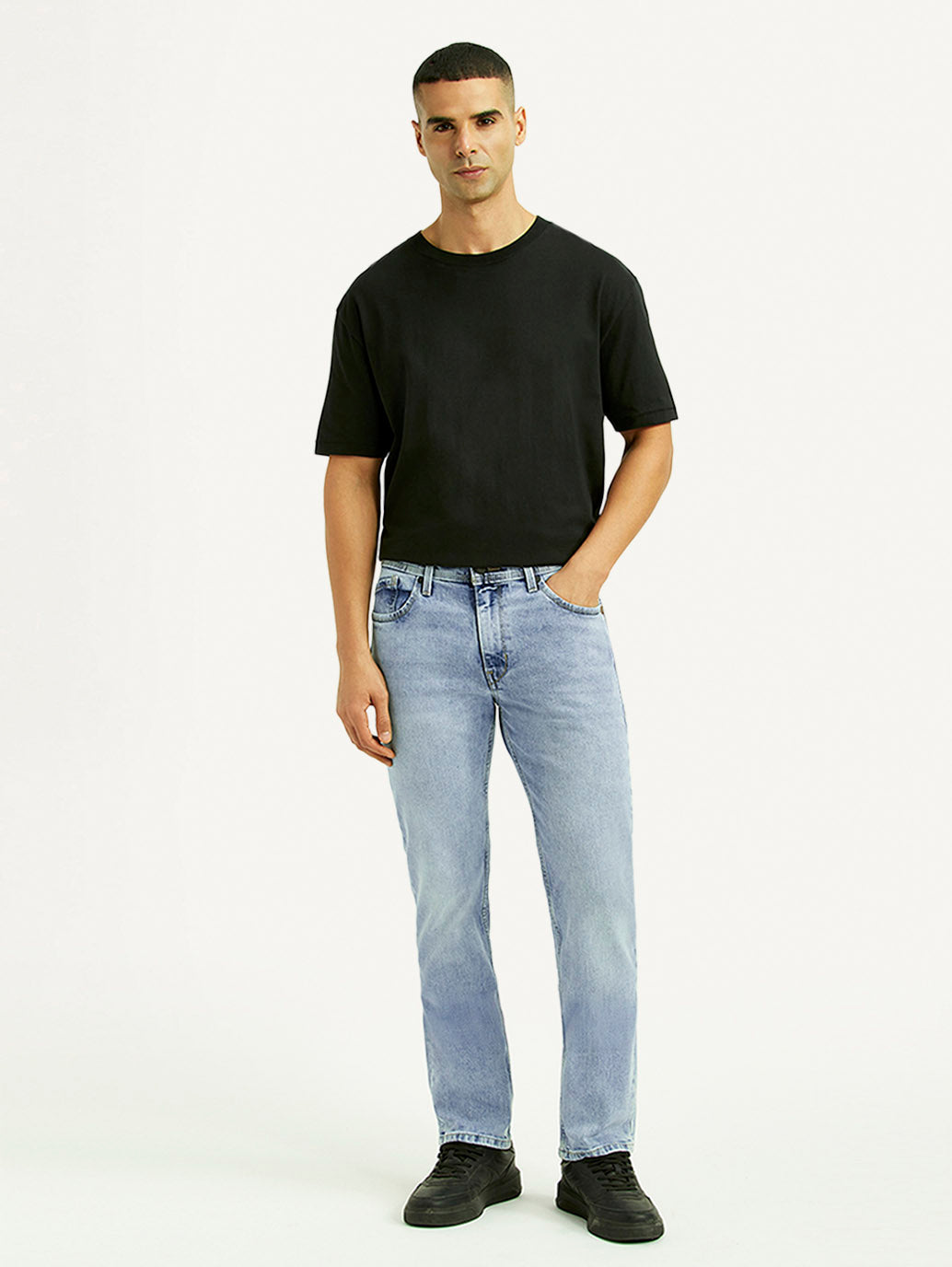 Men'S 511 Light Blue Slim Fit Mid Rise Jeans - Goyalsons ShopMax